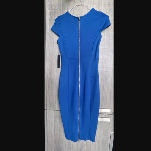 felicity & coco cobolt blue midi dress XS - Picture 3 of 6